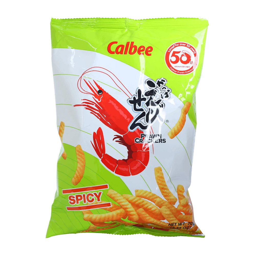 Calbee Prawn Crackers - Spicy 70g